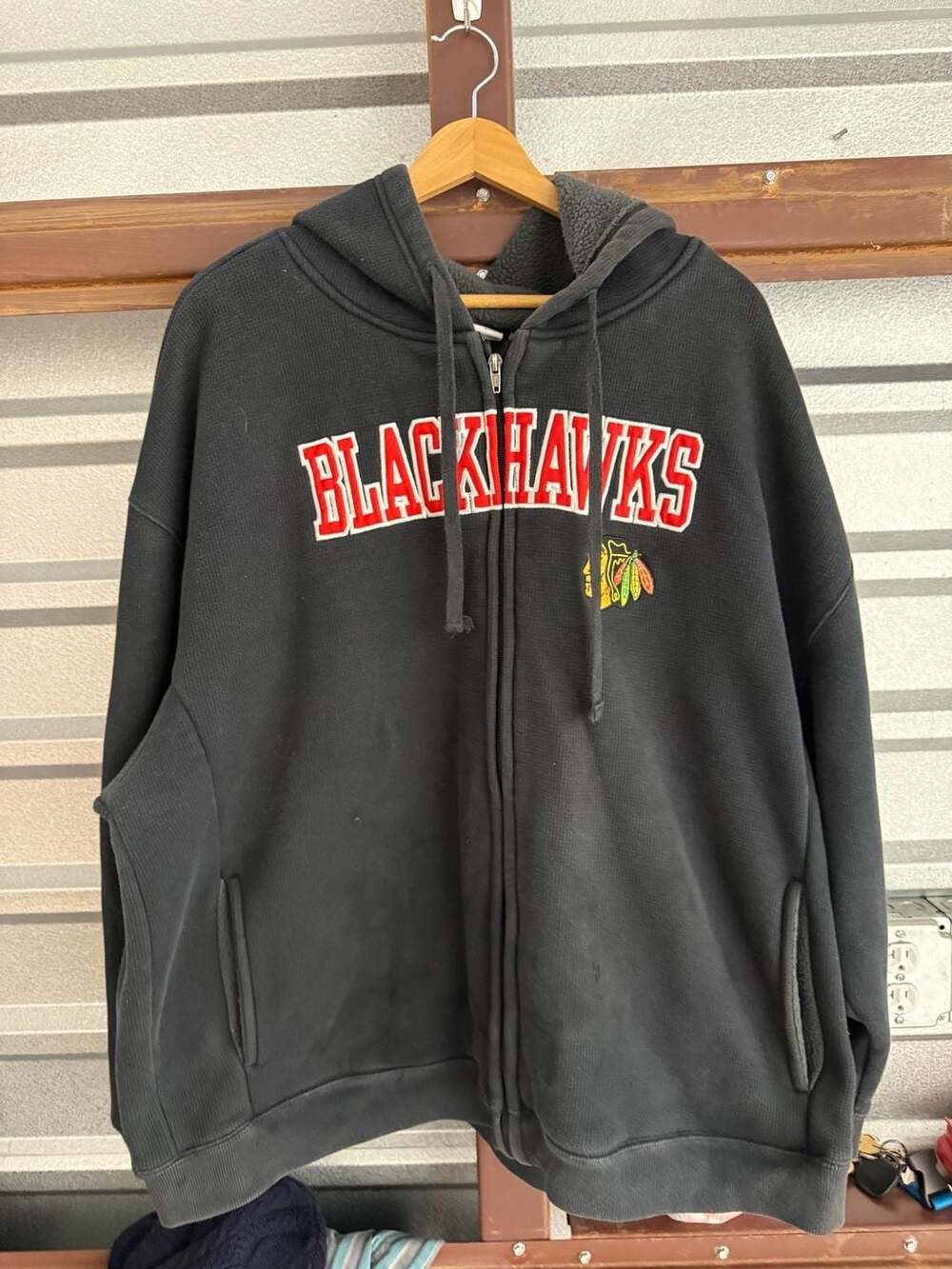 NHL Chicago Blackhawks Full Zip Hoodie Sweatshirt
